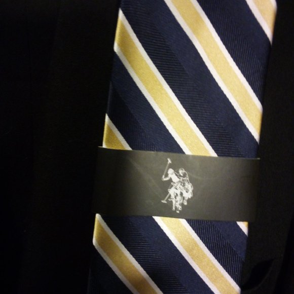 HAGGAR BLACK LABEL USA SUIT SZ 44L W/ NEW POLO TIE - Picture 5 of 6